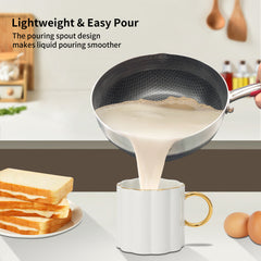 smartcook 22cm stainless steel frying pan/kitchenware/honeycomb pattern, non-stick, less smoke