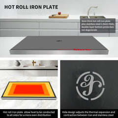 Rectangular Stainless Steel Grill Pan | Outdoor BBQ Cookware, Easy to Clean