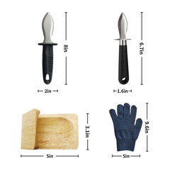 [Set of 5] SmartCook Oyster Knives  of Carbon Stainless Steel