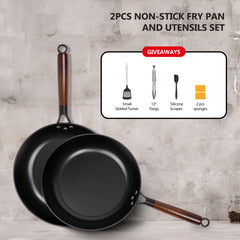 SmartCook 10" and 12" Non-Stick Fry Pan and Cutlery Set