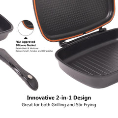 Smartcook 11"/13" Double-Sided Die-Cast Aluminum Pan