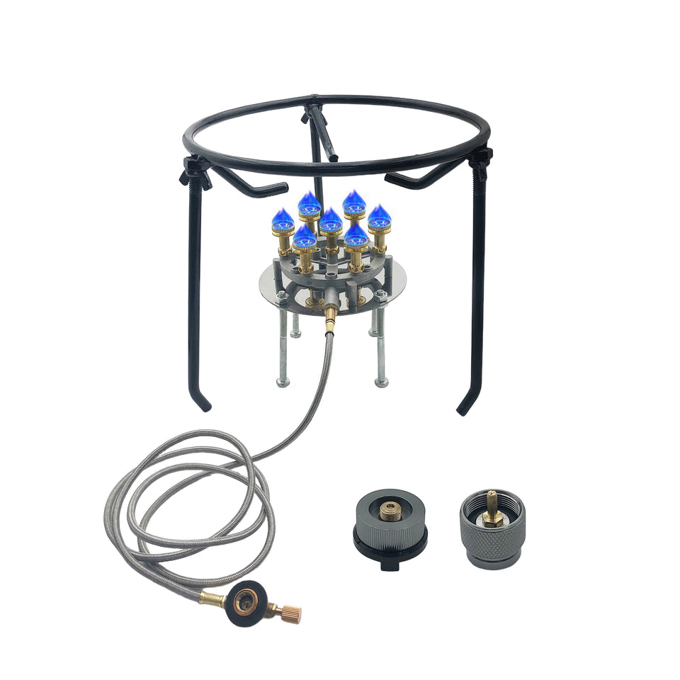 Smartcook High-Efficiency Gas Stove Outdoor Camping Burner with Stand and Gas Connectors