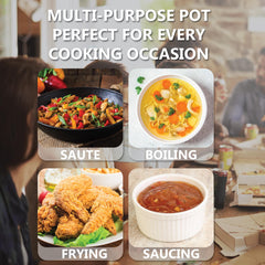 SmartCook Nonstick 2/3.5/9 Quart Stainless Steel Stockpot/Pot/Stockpot/Stockpot with Tempered Glass Lid