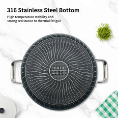 smartcook 30cm stainless steel soup pot/cookware/honeycomb pattern, non-stick, less smoke