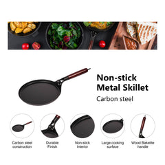 SmartCook 10" and 13" Non-Stick Carbon Steel Frying Pan and Cutlery Set