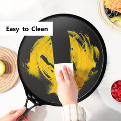 SmartCook 10" and 13" Non-Stick Carbon Steel Frying Pan and Cutlery Set