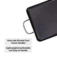 SmartCook Double Burner  Non-Stick Fry Pan/Grill Pan and Utensil 15 Pc Set