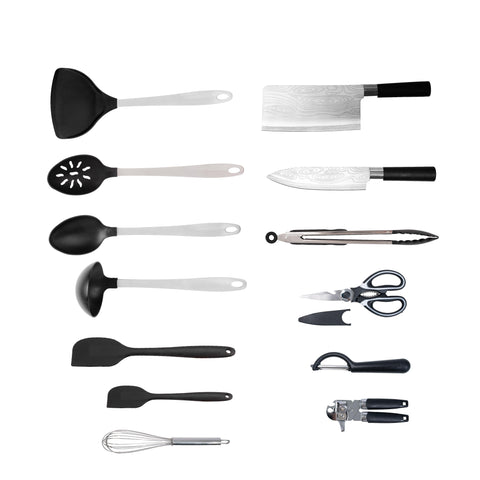 Smartcook 14 Pc Set of Kitchen Knife & Utensils