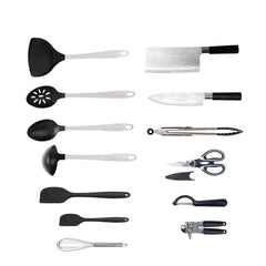 Smartcook 14 Pc Set of Kitchen Knife & Utensils