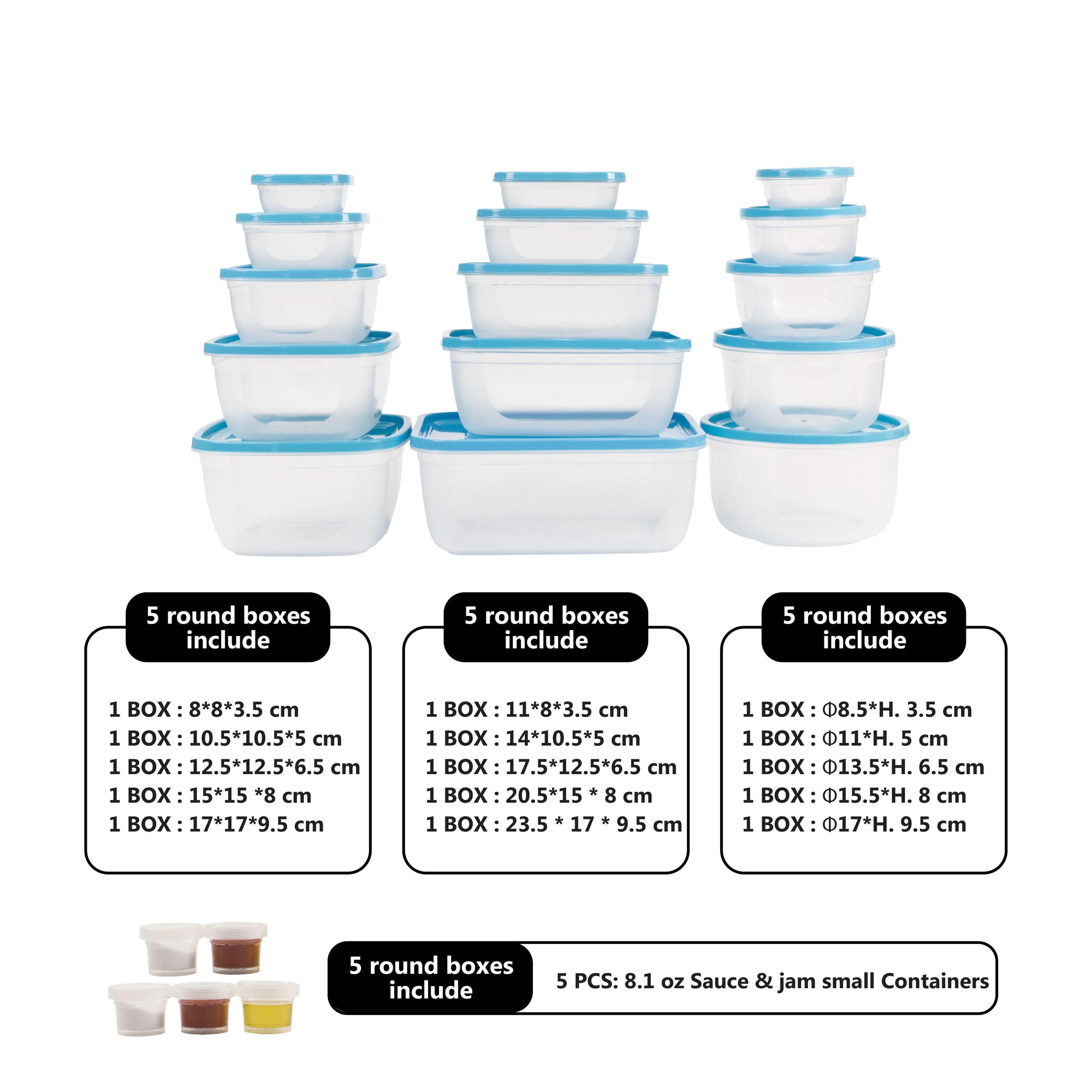 Smartcook 40 Pc Kitchen Food Storage Box Set (Blue) – Smart Cook