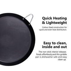 Smartcook 8" ,11 " 24 Pc Set of Non Stick Round Comals & Plastic Tortilla Warmer, Taco Holders