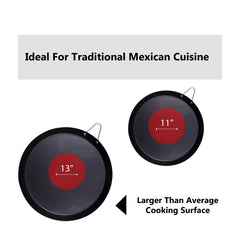 Smartcook 11” & 13” 24 Pc Set of Non Stick Round Comals Plastic Tortilla Warmer, Taco Holders