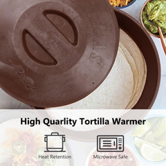 Smartcook 11” & 13” 24 Pc Set of Non Stick Round Comals Plastic Tortilla Warmer, Taco Holders