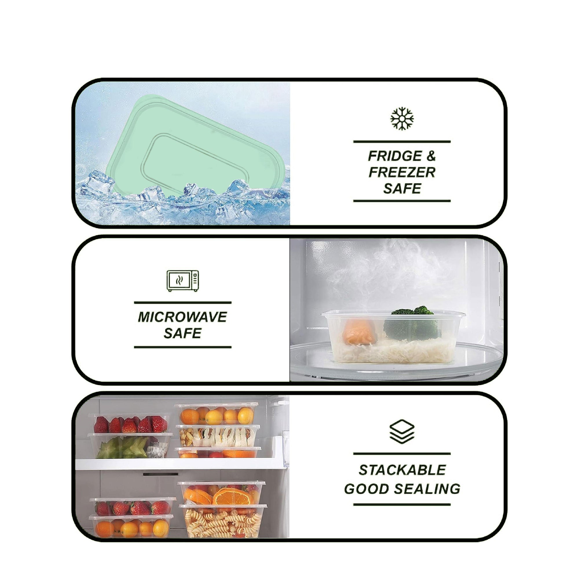 Smartcook 40 Pieces Kitchen Plastic Food Storage Containers Set (Green ...