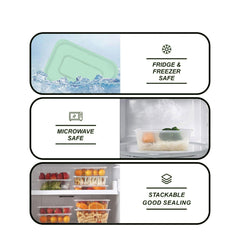 Smartcook 40 Pieces Kitchen Plastic Food Storage Containers Set (Green)