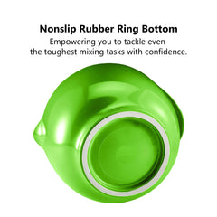 Smartcook Nesting Mixing Bowl Set with Bamboo Utensils - 3 Piece Prep Bowls