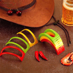 Smartcook Plastic Tortilla Press  6.5"  and Warmer  8"  Set With Taco Holders