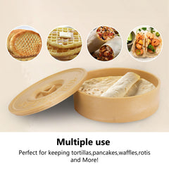 Smartcook Plastic Tortilla Press  6.5"  and Warmer  8"  Set With Taco Holders