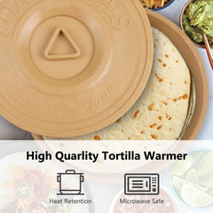 Smartcook Plastic Tortilla Press  6.5"  and Warmer  8"  Set With Taco Holders