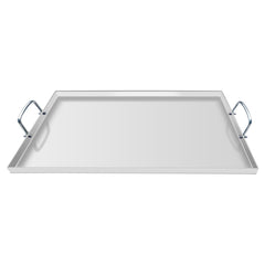 Rectangular Stainless Steel Grill Pan | Outdoor BBQ Cookware, Easy to Clean