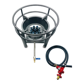 Portable Single Burner Gas Stove | Propane Cooker for BBQ, Stir-Fry & Steaming