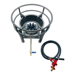 Portable Single Burner Gas Stove | Propane Cooker for BBQ, Stir-Fry & Steaming