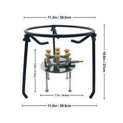 Smartcook High-Efficiency Gas Stove Outdoor Camping Burner with Stand and Gas Connectors