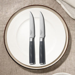 SmartCook Set of 2 – 4.5" High Carbon Stainless Steel Steak Knives with Sheaths, Ergonomic Design